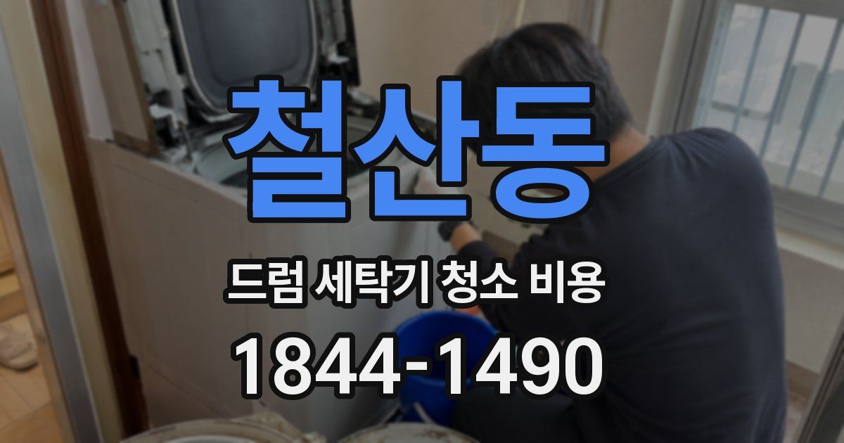 철산동 드럼 세탁기 청소 비용