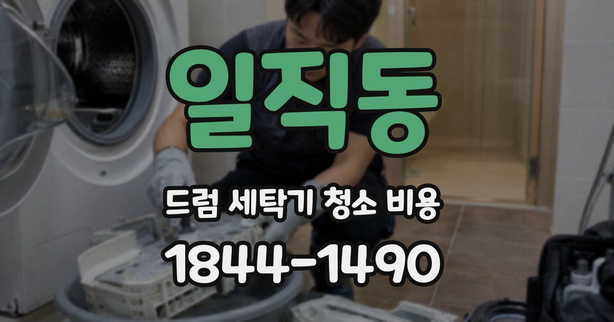 일직동 드럼 세탁기 청소 비용