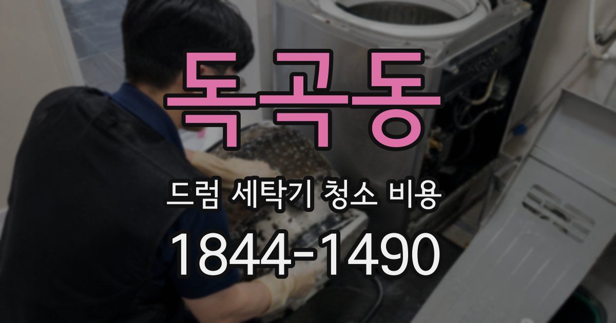 독곡동 드럼 세탁기 청소 비용