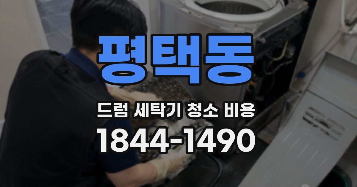 평택동 드럼 세탁기 청소 비용