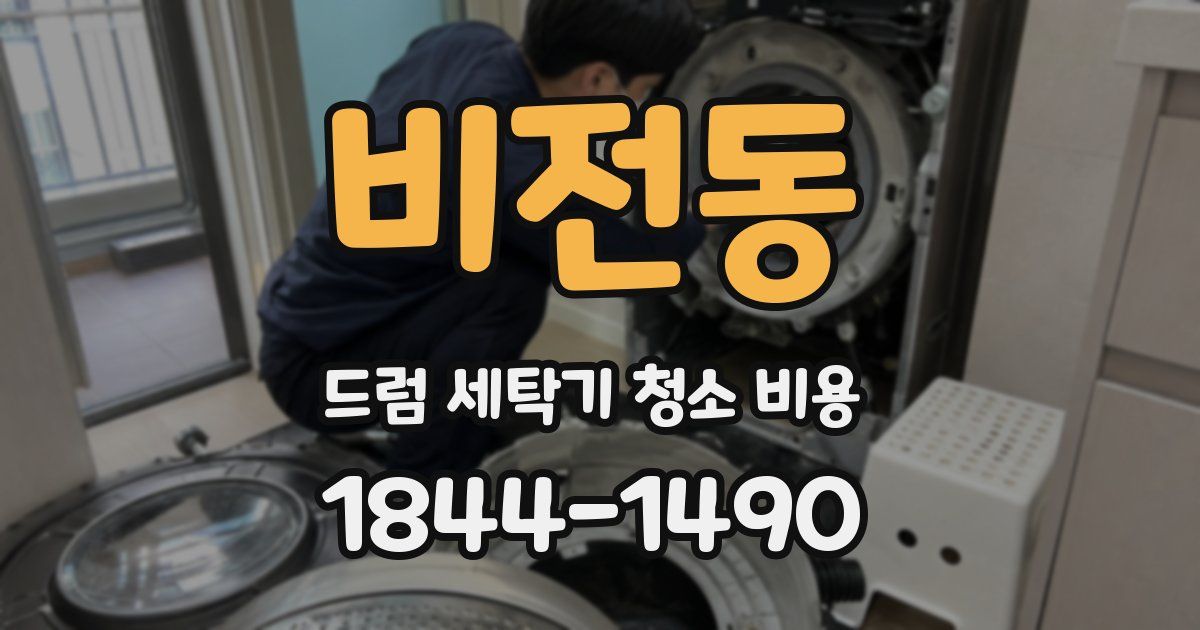 비전동 드럼 세탁기 청소 비용