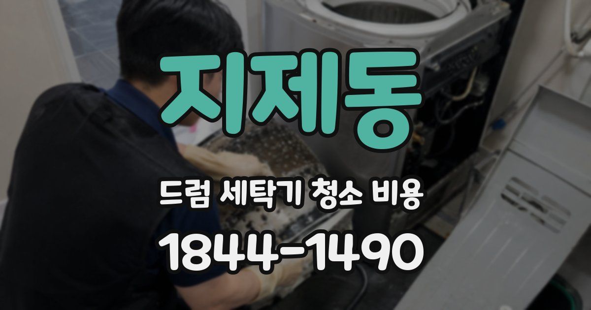지제동 드럼 세탁기 청소 비용