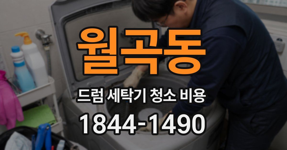 월곡동 드럼 세탁기 청소 비용