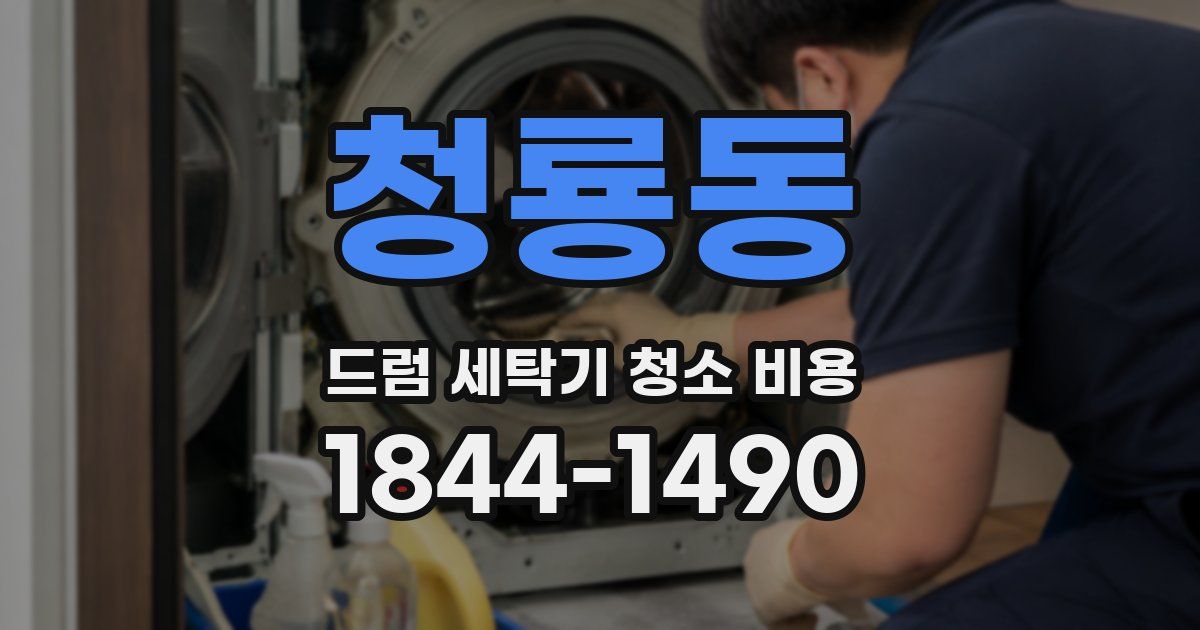 청룡동 드럼 세탁기 청소 비용