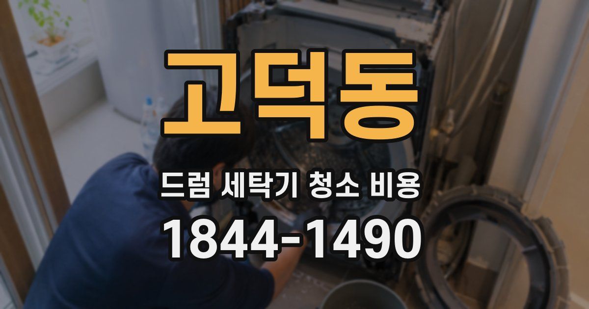 고덕동 드럼 세탁기 청소 비용