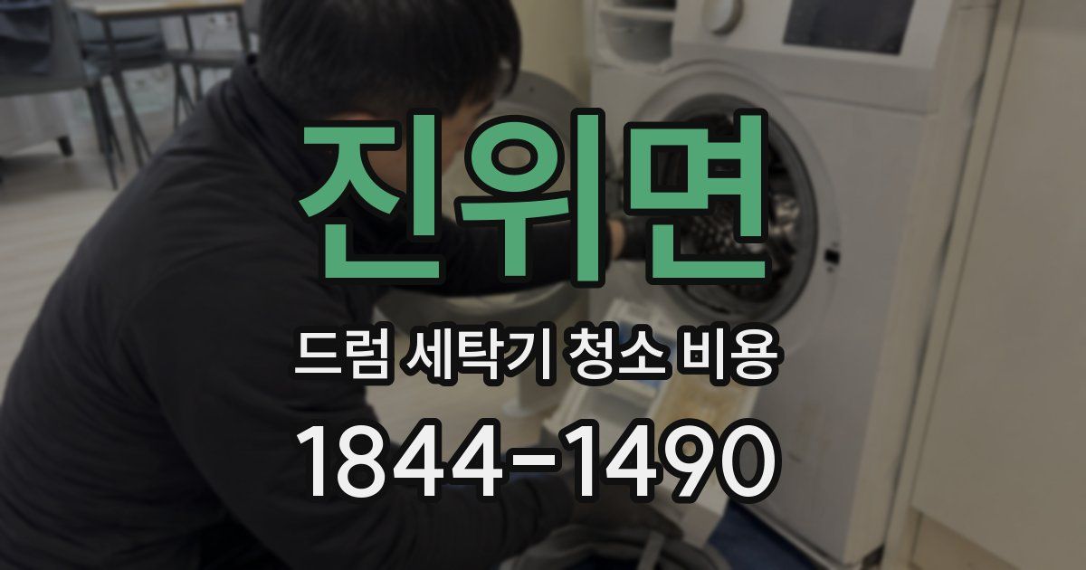 진위면 드럼 세탁기 청소 비용