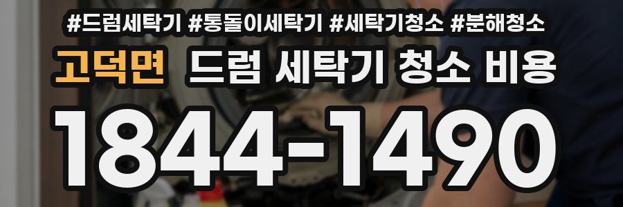 고덕면 드럼 세탁기 청소 비용