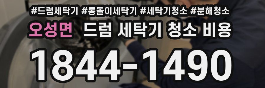 오성면 드럼 세탁기 청소 비용