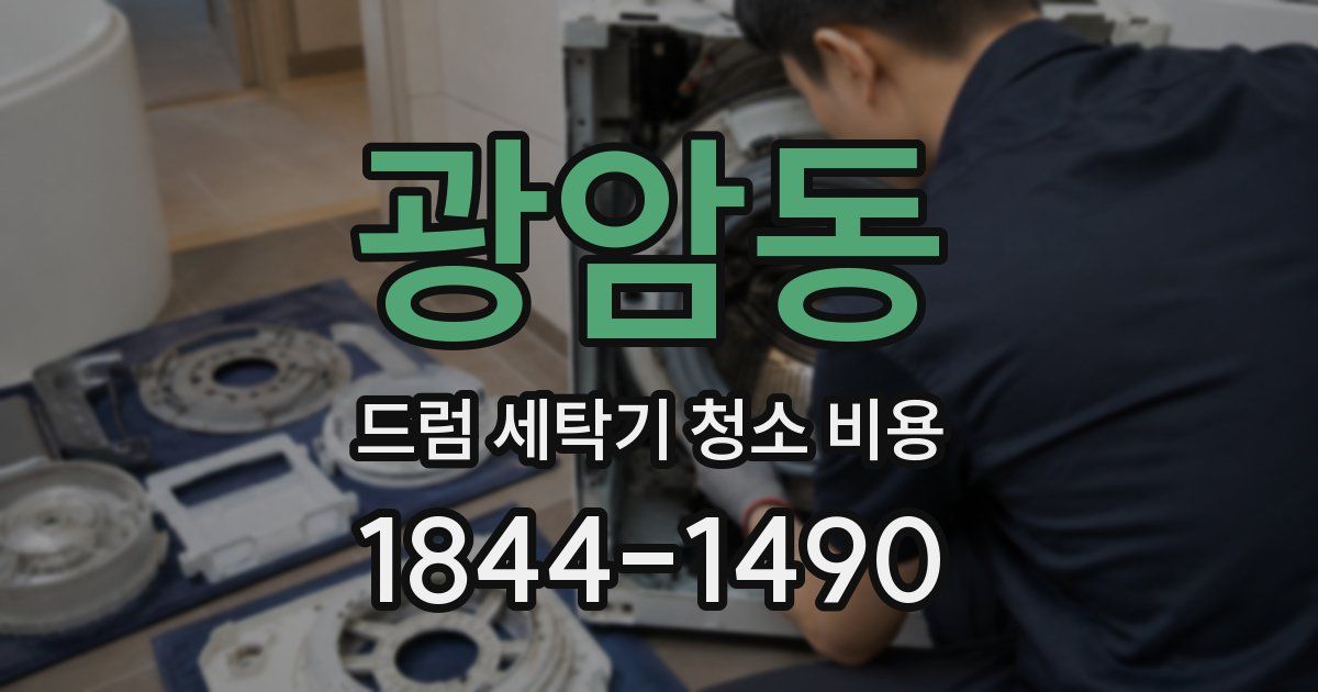 광암동 드럼 세탁기 청소 비용