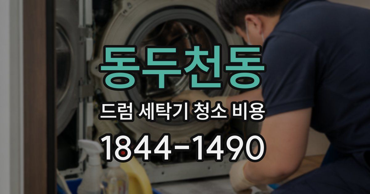 동두천동 드럼 세탁기 청소 비용