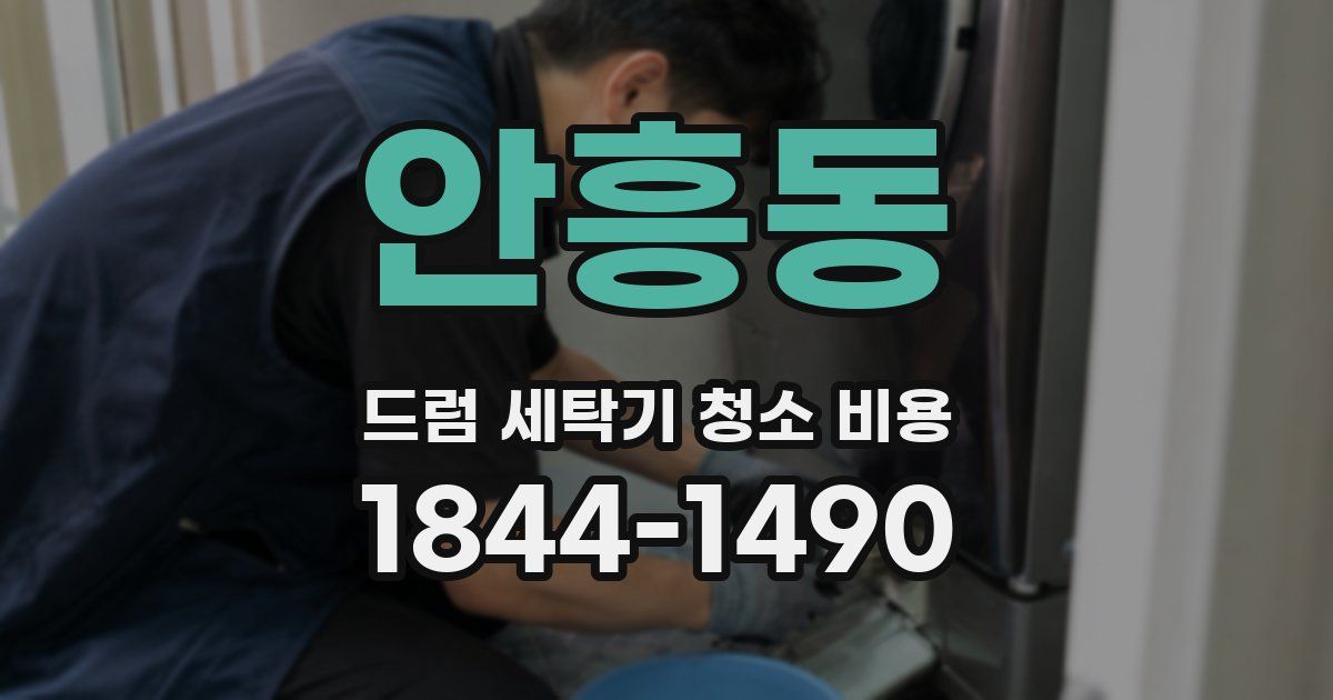 안흥동 드럼 세탁기 청소 비용