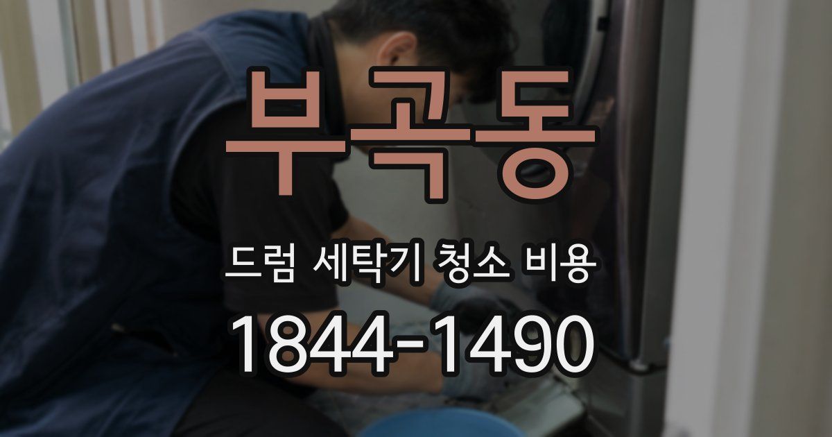 부곡동 드럼 세탁기 청소 비용