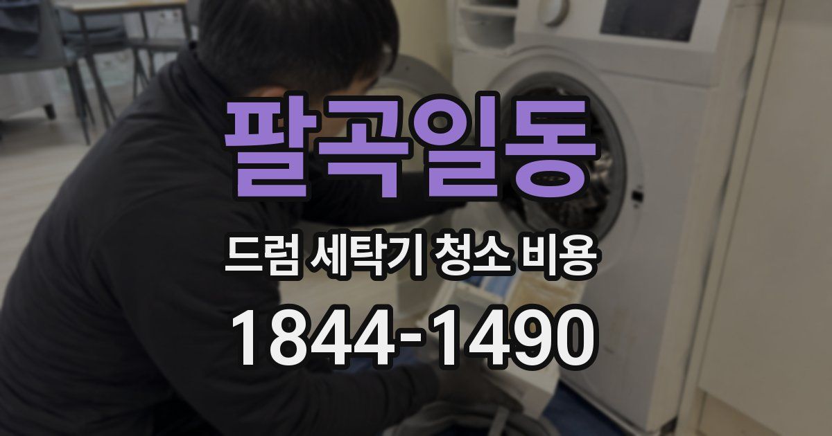 팔곡일동 드럼 세탁기 청소 비용