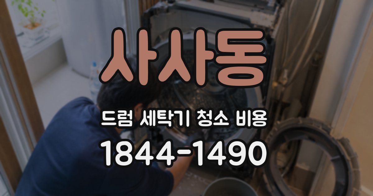 사사동 드럼 세탁기 청소 비용