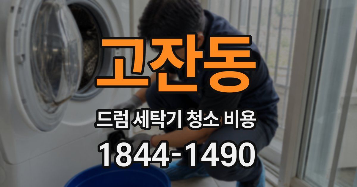 고잔동 드럼 세탁기 청소 비용