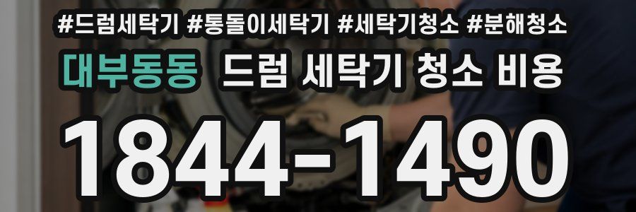 대부동동 드럼 세탁기 청소 비용