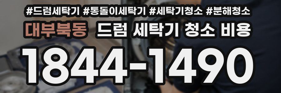 대부북동 드럼 세탁기 청소 비용