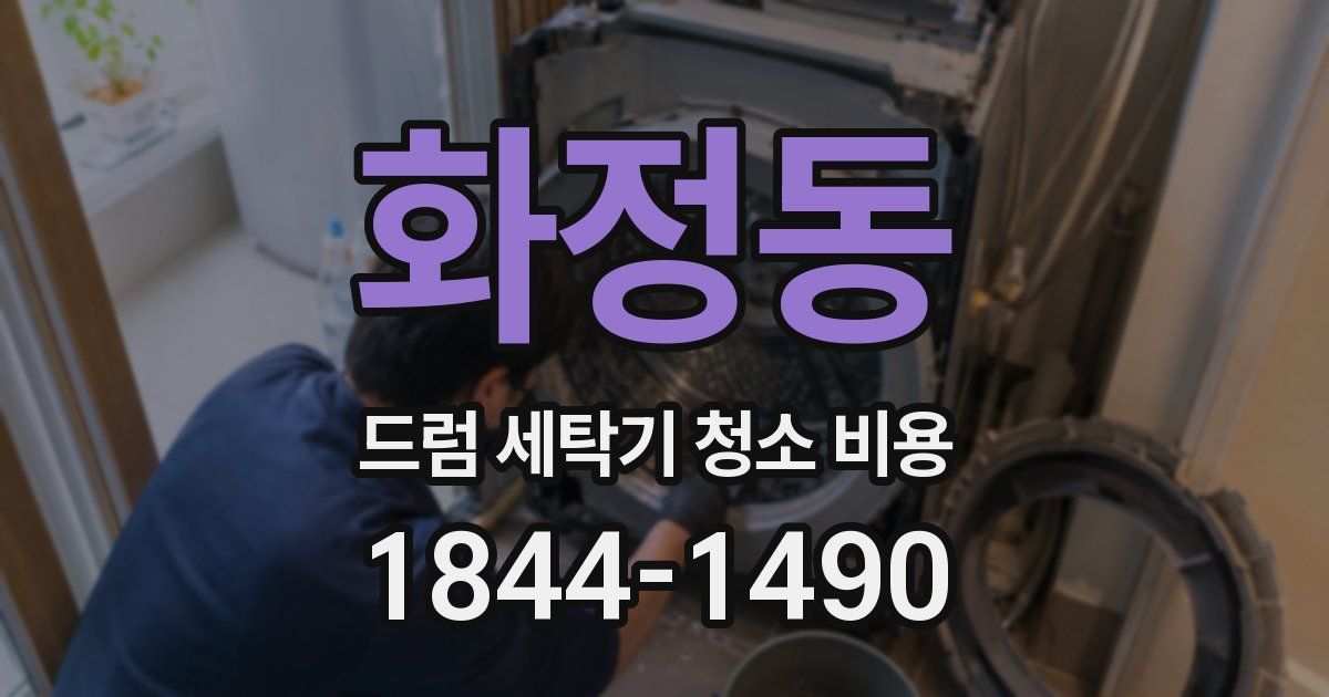 화정동 드럼 세탁기 청소 비용