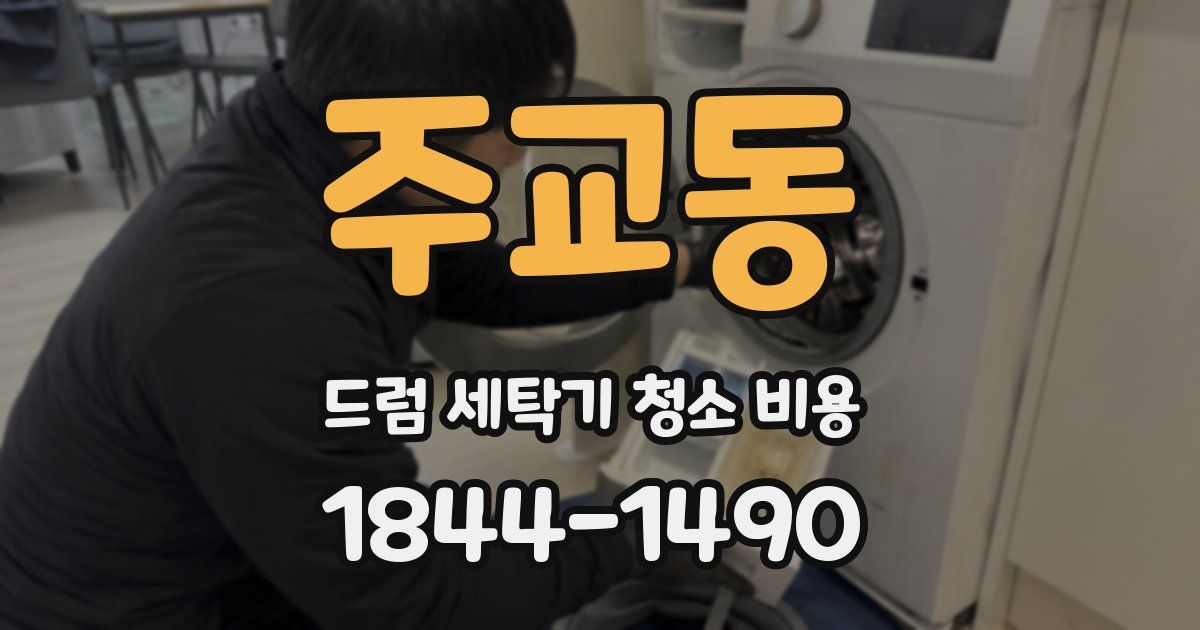 주교동 드럼 세탁기 청소 비용