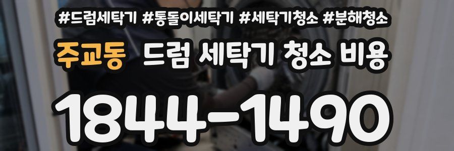 주교동 드럼 세탁기 청소 비용
