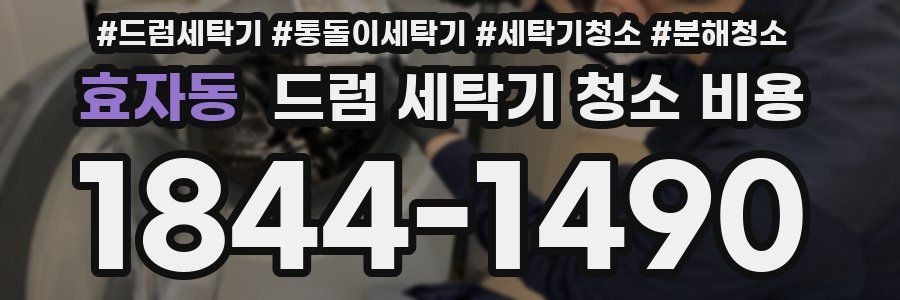 효자동 드럼 세탁기 청소 비용
