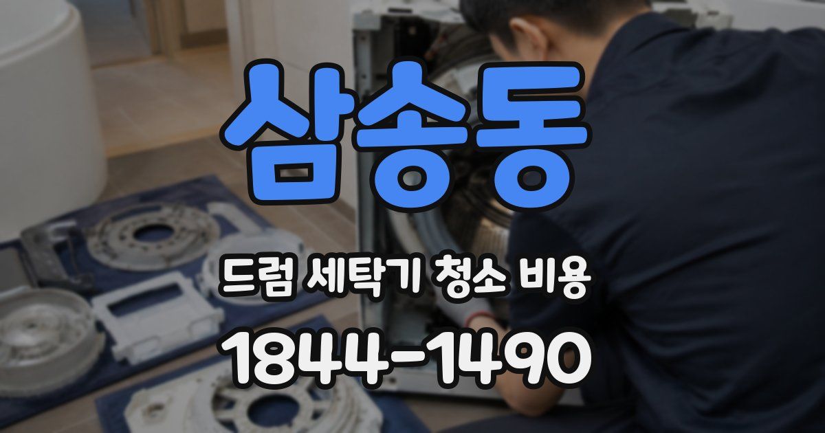 삼송동 드럼 세탁기 청소 비용