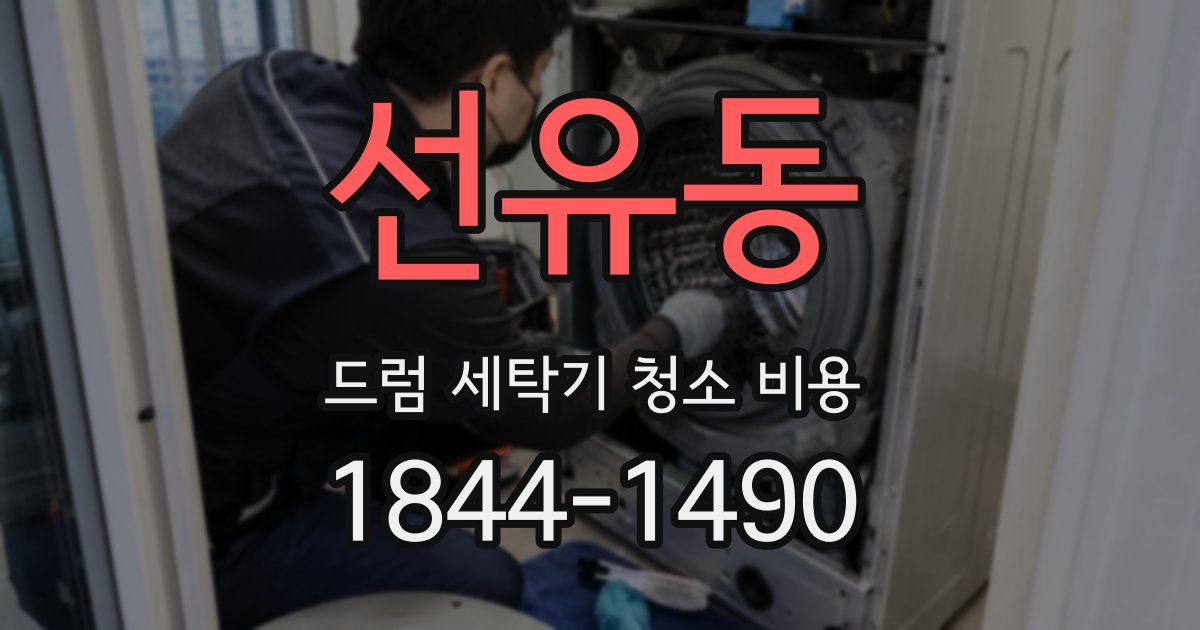 선유동 드럼 세탁기 청소 비용