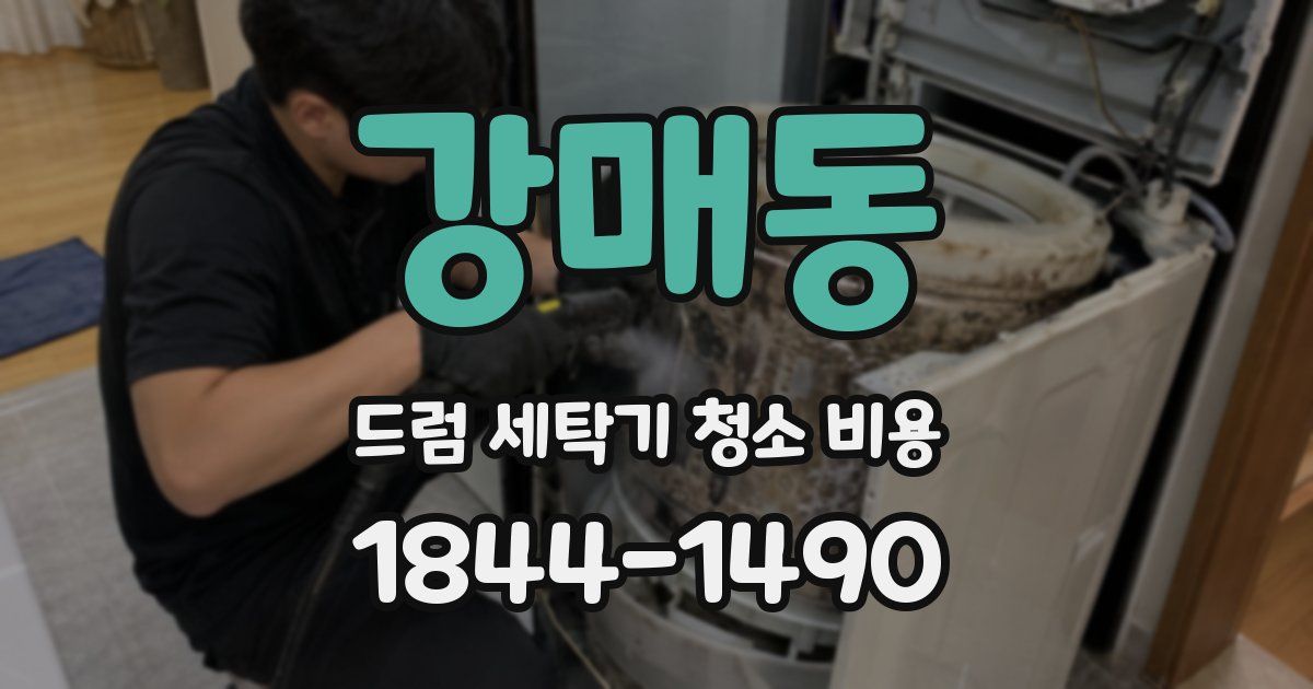 강매동 드럼 세탁기 청소 비용
