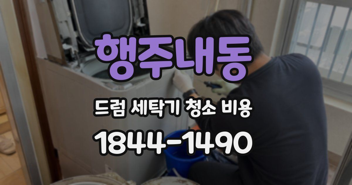 행주내동 드럼 세탁기 청소 비용