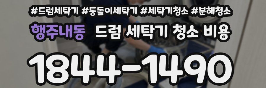 행주내동 드럼 세탁기 청소 비용