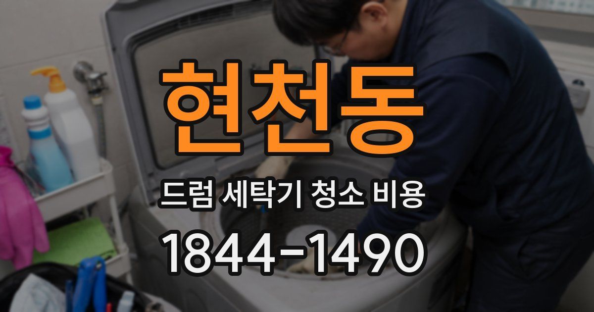 현천동 드럼 세탁기 청소 비용