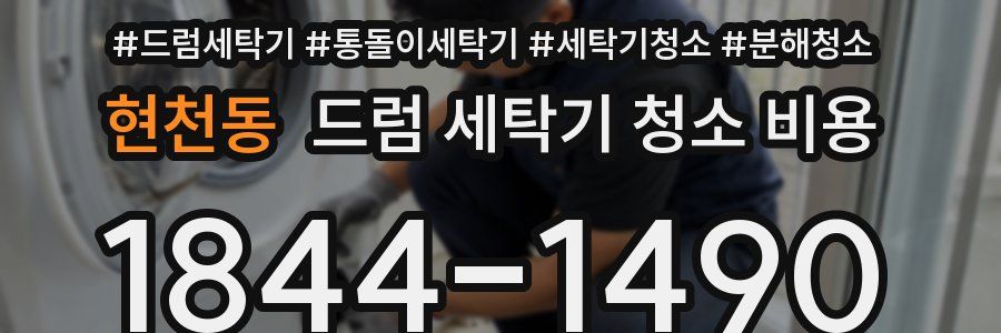 현천동 드럼 세탁기 청소 비용