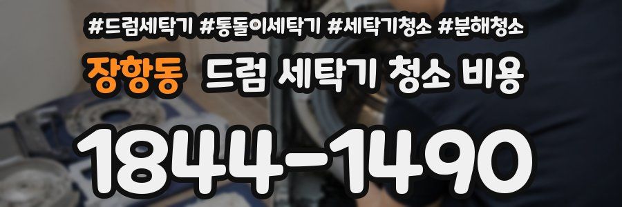 장항동 드럼 세탁기 청소 비용