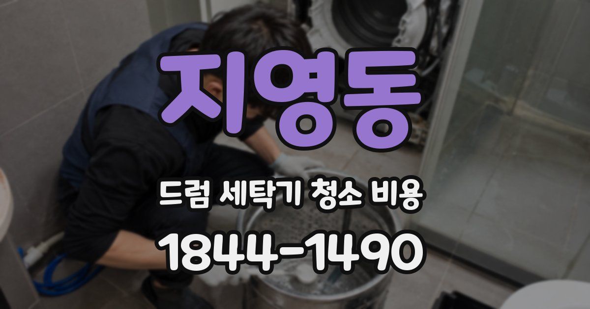 지영동 드럼 세탁기 청소 비용