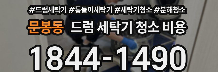 문봉동 드럼 세탁기 청소 비용