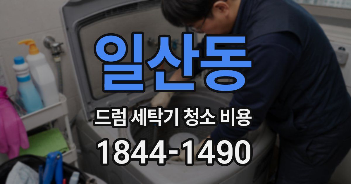 일산동 드럼 세탁기 청소 비용