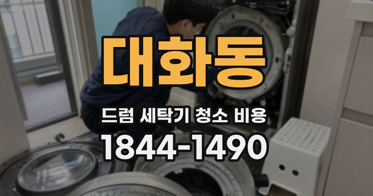 대화동 드럼 세탁기 청소 비용