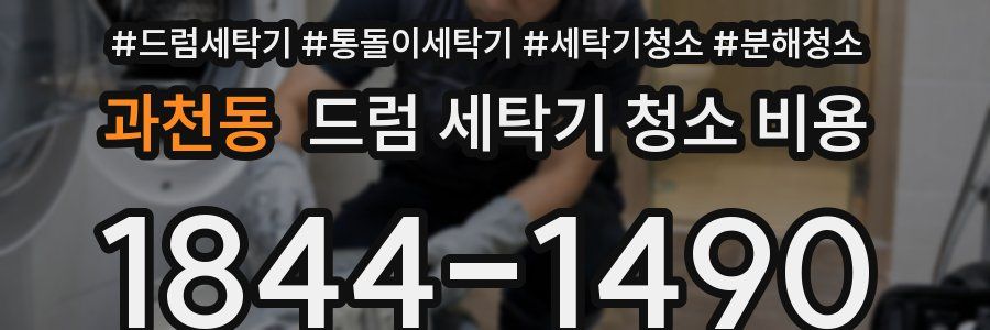 과천동 드럼 세탁기 청소 비용