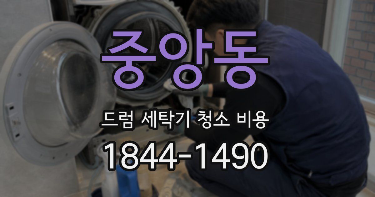 중앙동 드럼 세탁기 청소 비용
