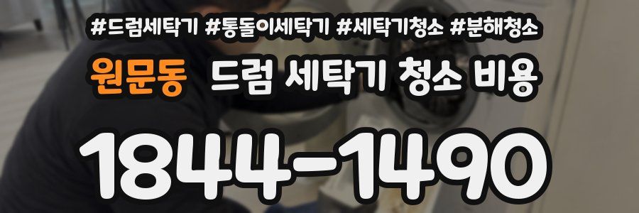 원문동 드럼 세탁기 청소 비용