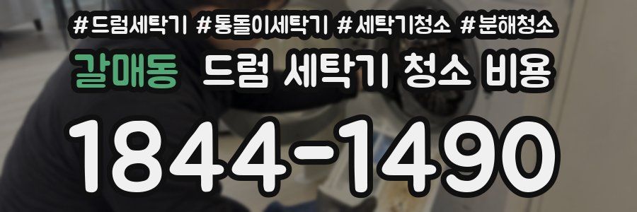 갈매동 드럼 세탁기 청소 비용