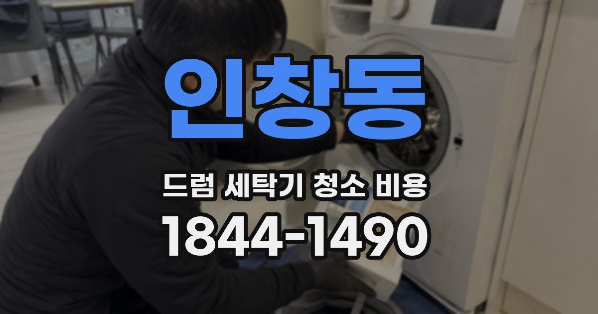인창동 드럼 세탁기 청소 비용