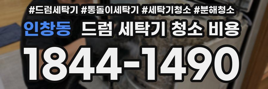 인창동 드럼 세탁기 청소 비용