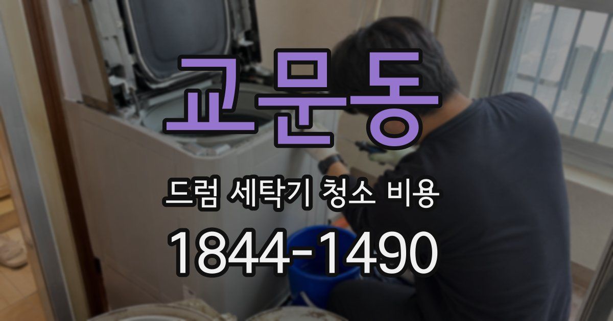 교문동 드럼 세탁기 청소 비용