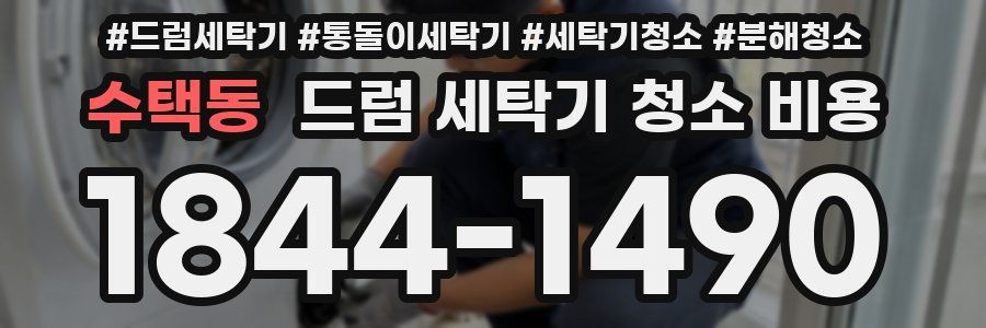 수택동 드럼 세탁기 청소 비용
