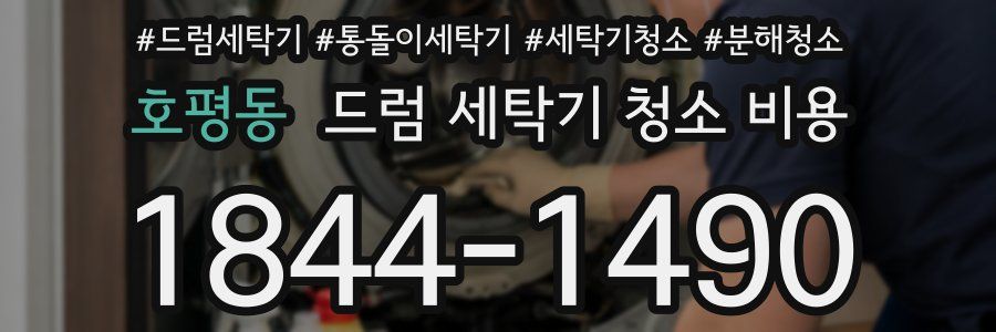 호평동 드럼 세탁기 청소 비용