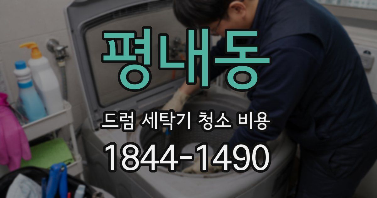 평내동 드럼 세탁기 청소 비용