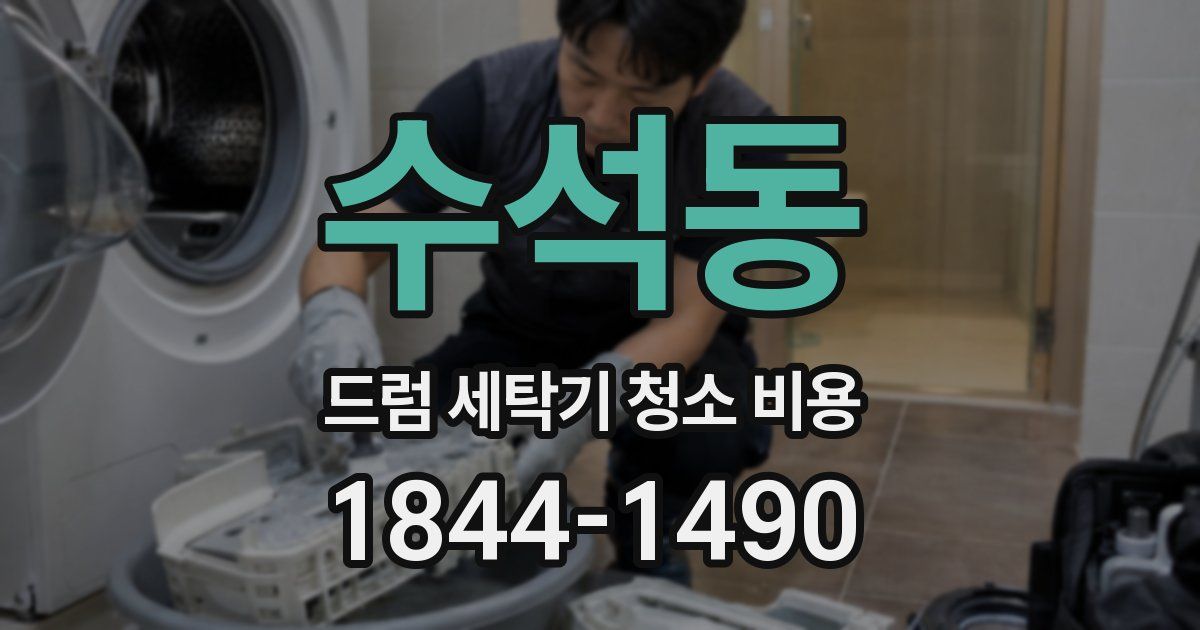 수석동 드럼 세탁기 청소 비용