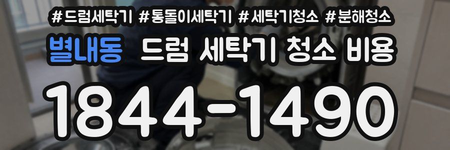 별내동 드럼 세탁기 청소 비용