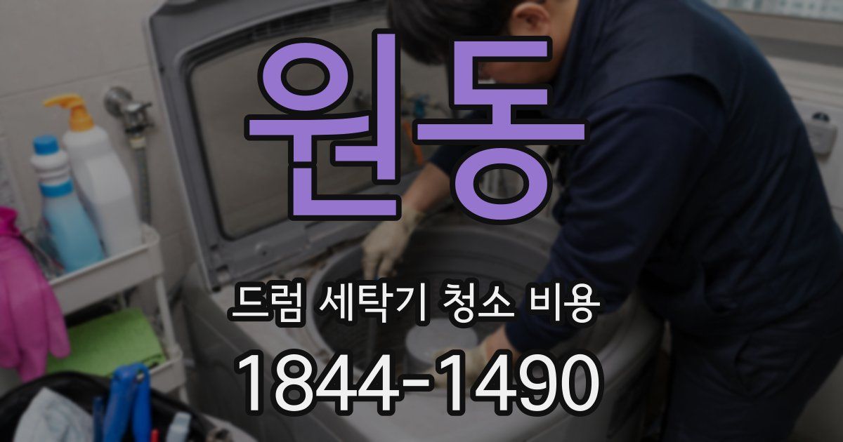 원동 드럼 세탁기 청소 비용